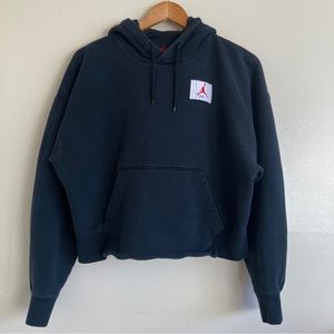 Women's Nike Jordan Flight Fleece Hoodie in Black, sweatshirt, active wear